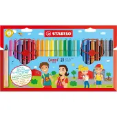 Stabilo Marqueurs Magiques - Cappi - 24 pces - Multicolore - - UneTaille - Marqueur