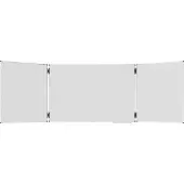 Legamaster Tableau pliant UNITE PLUS, magnétique, 5 surfaces d'écriture, L 1500/3000 x P 13,4 x H 1000 mm, acier céramique émaillé, blanc