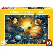 Schmidt Spiele 56308 Notre système solaire, puzzle pour enfants de 200 pièces