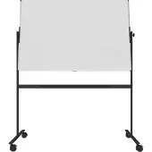 Legamaster Tableau blanc pivotant et mobile - utilisable des 2 côtés - émaillé - l. 1500 x H 1000 mm - châssis gris