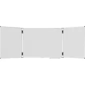 Legamaster Tableau pliable UNITE PLUS, magnétique, 5 surfaces d'écriture, L 1200/2400 x P 13,4 x H 900 mm, acier céramique émaillé, blanc