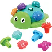 Learning Resources Jouets de voyage Seymour la tortue de mer à compter les formes Activités d'apprentissage préscolaire Jouets de tri et d'empila