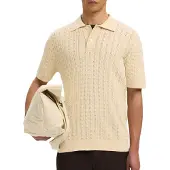 Selected Homme Poloshirt Mattis Knit New Cable Hommes