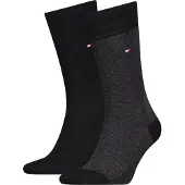 Tommy Hilfiger Chaussettes Lot de 2 paires Birdseye Noir