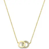Marie-Celeste Celeste -Kette Zirkonia 40 - 42 - 44 cm - Gold, (Or jaune 14 carats)