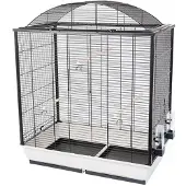 Interzoo Nicola Cage à oiseaux 78 cm gris chaud
