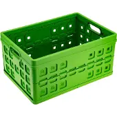 Sunware Bac pliant Square , volume 46 L, avec poignées ouvertes, vert nature
