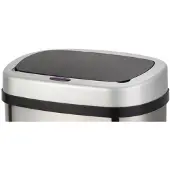 Kitchen Move Couvercle de poubelle automatique - - BAT-58LS06A SILVERY COVER - majestic silvery
