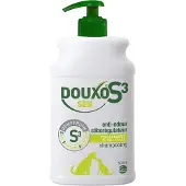 Douxo S3 SEB Shampooing anti-odeur et séborégulateur , pour chiens et chats avec des pellicules, poils gras et mauvaises odeurs pour chiens et chats, 500ml 500 ml Shampooing
