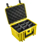 B & W International Valises d'extérieur B&W type 2000 jaune + séparateur