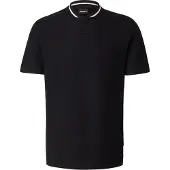 BOSS Polo en piqué de coton à encolure Henley