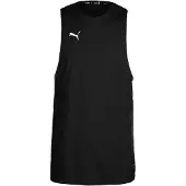 Puma T-Shirt fonctionnel 'Hoops Team' noir / blanc