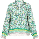 Gaya Chemisier 'Fashion Look' beige / jaune / vert / blanc