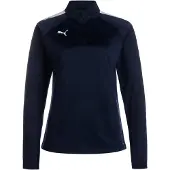 Puma Sweat de sport 'TeamLiga' bleu marine / blanc