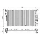 Valeo Radiateur, refroidissement moteur 735454