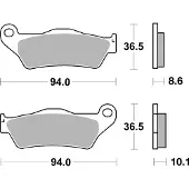 Brembo Plaquettes De Frein Metal Fritté SINTERMETALL,ABE,07BB28SP