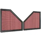 K&N Filtre à air haute performance 33-3171 pour BMW Série 3 Break (G21) – Filtre longue durée de forme triangulaire