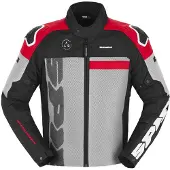 Spidi Veste PROGRESSIVE NET H2OUT, (noir/gris/rouge, taille M)