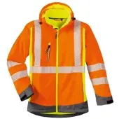 4Protect Veste de sécurité softshell « Robin », orange/jaune, L