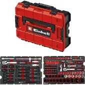 Einhell Mallette à outils pour l'automobile, 370515, E-Case, 121 pièces