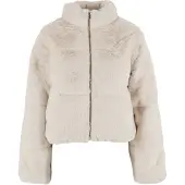 Urban Classics Mentions légales Ladies Short Faux Fur Puffer Jacket whitesand - L