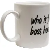 Mister tee Tasse 'Who Is Cup' noir / blanc