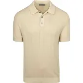 Suitable Polo Maille Jacquard Sable