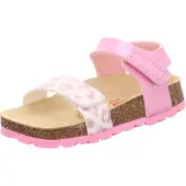 Superfit Sandales rose / rouge rouille / blanc