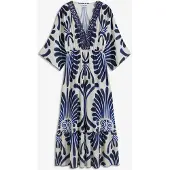 Bonprix Robe longue en viscose fluide