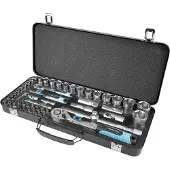 Quantool Q25010 Jeu de douilles et d'embouts, coffret 56 pièces