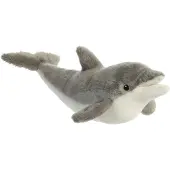 ECO NATION , 35020, Eco Nation Dauphin, 38cm, Peluche Eco-Friendly, Gris & Blanc