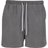 Urban Classics Short de bain de - Washed Swim Shorts - S - XXL - pour Homme - gris foncé - Taille S