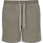 Urban Classics Short de bain de - Washed Swim Shorts - S - XXL - pour Homme - olive - Taille XL