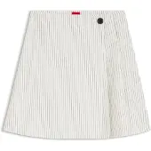 HUGO Riberi 10279312 Short Skirt Blanc 36 Femme