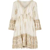 Apricot Robe d’été crème / marron
