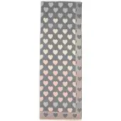Marie Lund Écharpe chamois / gris / rosé
