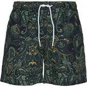 Urban Classics Shorts de bain jaune / vert / vert foncé