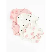 Cool Club Barboteuse / body rose ancienne / noir / blanc
