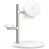 JOYROOM Chargeur sans fil Qi2 4-en-1 Desktop - Blanc