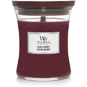 Woodwick Black Cherry bougie parfumée avec mèche en bois 275 g