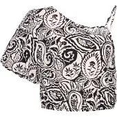 Usha Chemisier 'Festival' noir / blanc