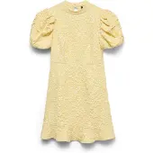 Vero Moda Robe 'VMFiona' jaune / blanc