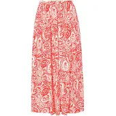 Usha Jupe 'Festival' orange / blanc