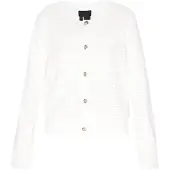 Dreimaster Klassik Cardigan blanc cassé