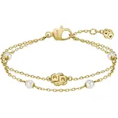 BOSS Bracelet multi-rangs doré à monogramme Double B