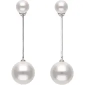 Gaya Boucles d'oreilles argent / blanc