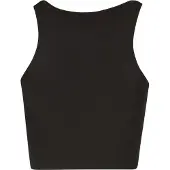 Urban Classics Glitter Cropped Sleeveless Top Noir XL Femme