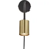 Nordlux Explore Lampe de lecture LED sur col de cygne, Variante : Ø 55 x 350 mm, GU10, 7 W, laiton