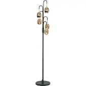 Highlight Lampadaire Golden Egg noir 5 lumières