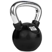 VirtuFit Kettlebell caoutchouc/chrome